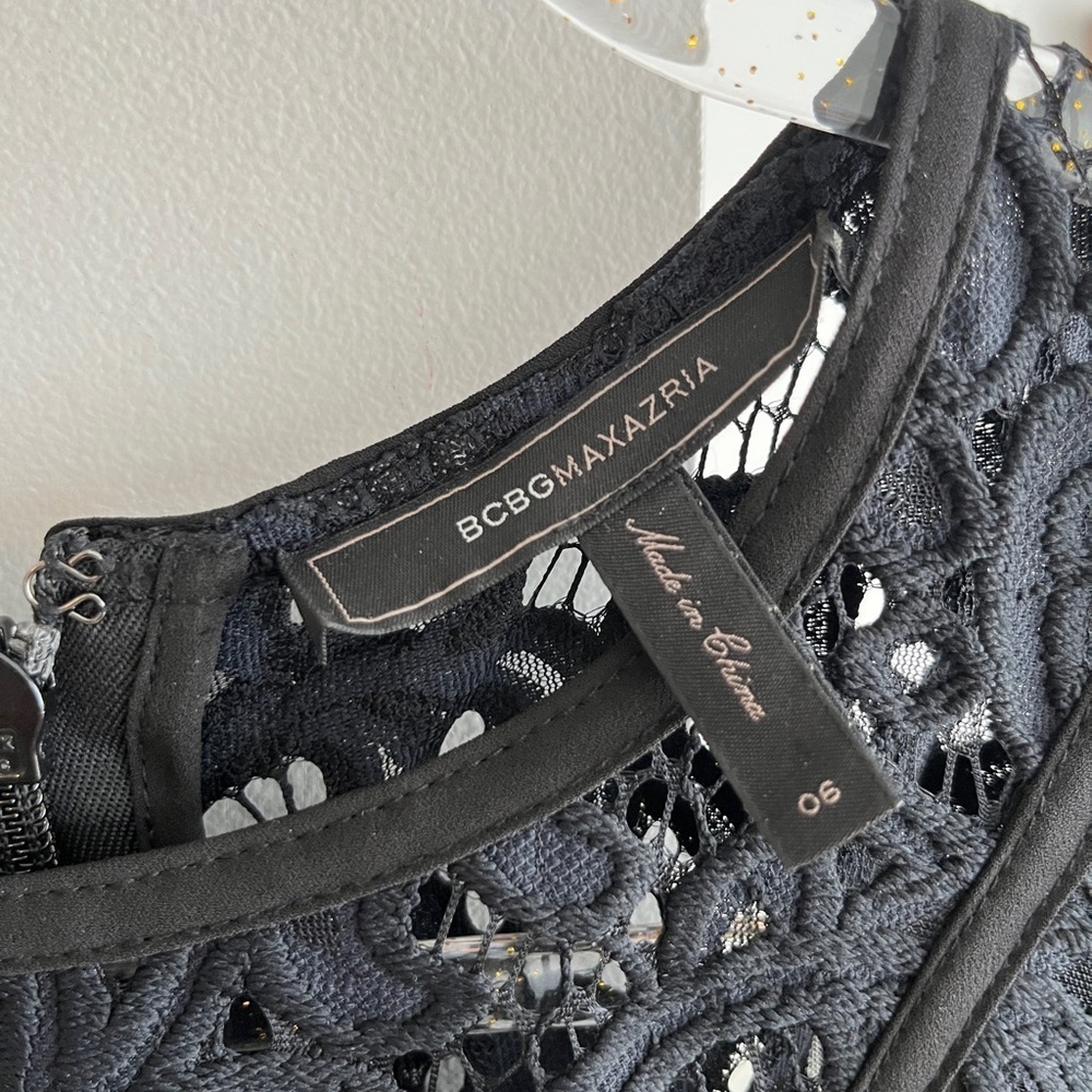 BCBGMaxAzria Black Lace Mini Dress - Picture 7 of 7